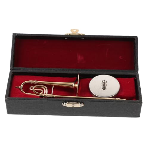Trombone en cuivre pour bureau décoratif musical d'exception avec finition soignée