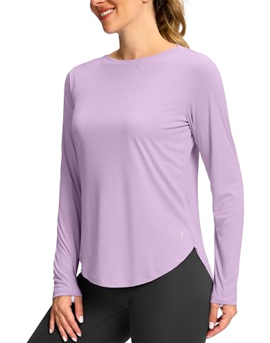 Soothfeel Women's Sun Shirts UPF 50+ UV Protection Lightweight Quick Dry SPF Long Sleeve Workout Hiking Tops Outdoor Clothing, Black, M