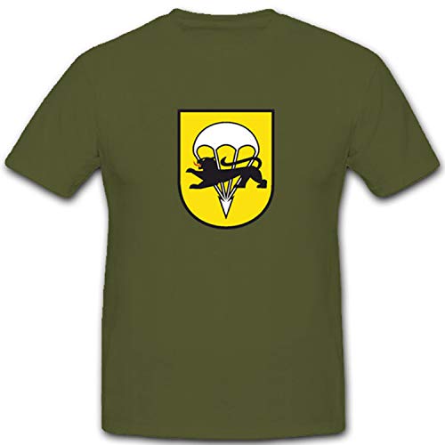 T-shirt militaire 271 Parachute Bataillon Chasseurs vert kaki taille S Bundeswehr #4299