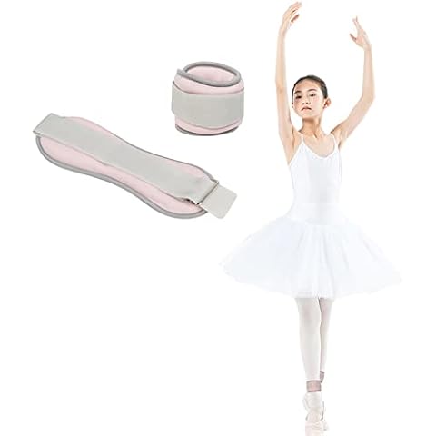 Ankle Weights, Wrist Arm Leg Weights for Kids, Women and Men, 2 x 0.3kg/0.5KG Child Specific Ankle Weight with Adjustable Strap, For Child Gymnastics, Dancing.(Size:single0.5KG,Color:pink) Cover