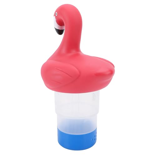 Dioche Floater 3in Tablets Cl2 Floater Flamingo Mini Distributeur Flottant pour Tablettes de 3 Pouces - Spa, Bain à Remous et Piscine - Débit Réglable Conception en PVC Durable