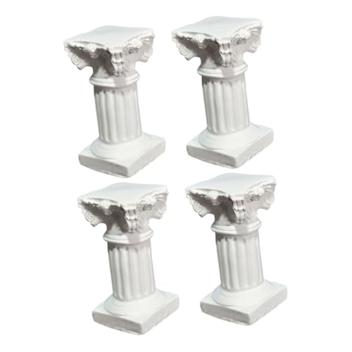 MAGICLULU 4pcs Mini Roman Column Base Pillar Candle Holders for Pillar Candles Micro Landscape Pedestals and Columns