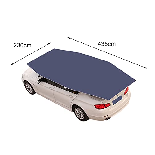 Semi-Automatic Carport Car Umbrella Tent, Car Cover Car Tent with Tripod, 4.35M Semi-Automatic Hydraulic Carport Canopy Sun Shade, Anti-Snow Car Cover, Automobile Protection Car Umbrella for – Bild 3