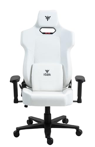 Gaming Chair SHUTTLE PM66 – Sedia da Gaming Ergonomica in PVC e Tessuto con Braccioli 3D Regolabili, Schienale Reclinabile, Cuscini Lombare e Cervicale – Colore Nera e Bianca - Sedia gaming - Immagine 1