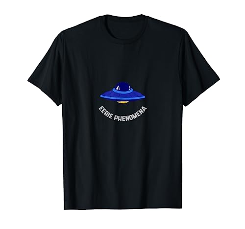Eerie Phenomena Retro Funny UFO Alien Designs Presente Camiseta