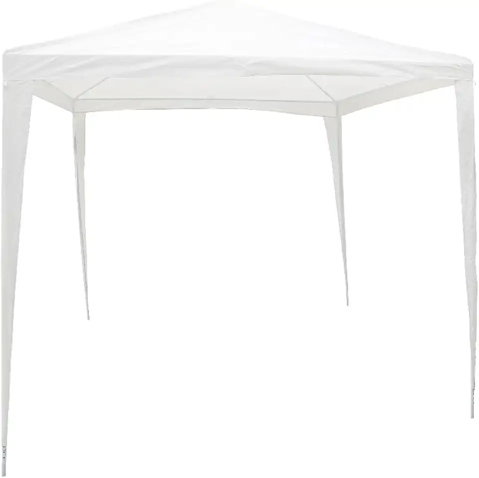 Tenda modelo Gazebo 2,40 x 2,4m Cor Branco para Praia como Guarda Sol, Camping, Piscina, Àreas Abertas Com proteçã UV