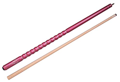 Ab Earth 2-Piece 58" Pool Cue/Pool Stick Ergonomic Design Hardwood Canadian Maple 13Mm Tip 18-21Oz Billiard Cue B1S, Pink 21Oz #TOP1