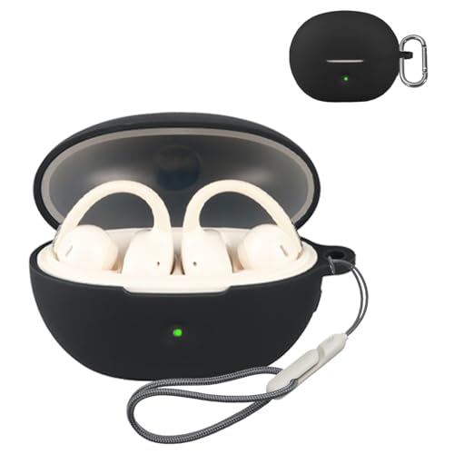 For Baseus Bowie MC2 Air �P�[�X�ی�J�o�[ �ی�P�[�X �V���R���P�[�X SpinoArmor �����[�d�\ �S�ʕی� �����h�~ �L�Y�h�~ �ϏՌ� �h�o �y�� ���[ �J���r�i�t�� Baseus Bowie MC2 Air�Ή��i�u���b�N