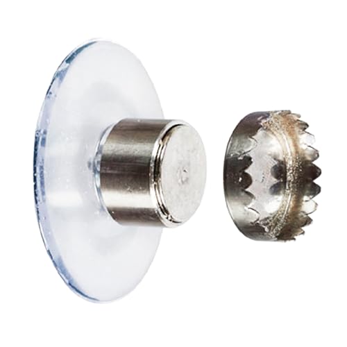 bephible Porte-savon magnétique pour évier, salle de bain, design à ventouse, support mural à séchage rapide, argenté