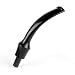 OLD FOX Bent Round Saddle Pipe Stem Replacement Black Pipe Mouthpiece Tips for Wooden Tobacco Pipe Fit 3mm Metal Filters DIY Pipe Accessories BE0019