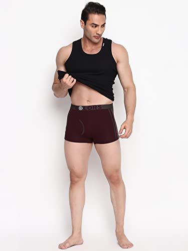 Image of RUPA FRONTLINE Colors Men's Front Open Athlefit Mini Trunks | Soft-Touch Cotton Stretch | Snug Fit | Breathable Fabric | Supporter Brief | Pack of 1