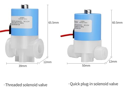 Électrovanne normalement fermée 1/4 KVE27 24V pour commande d'air et eau