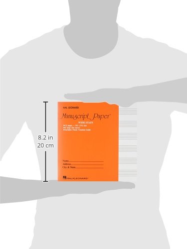 image for Hal Leonard Wide Staff Manuscript Paper (Red Cover) | Music Compositio