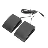 VICASKY Pedale Doppio per Batteria Elettronica Effetto Sustain Continuo, Resistente Agli Urti, Realizzato in Abs Nero Design Creativo, per Uso Musicale Professionale