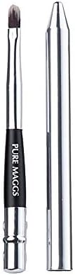 Pure Maggs Lip Brush - Ultimate lipliner Longer Lasting Lipstick - Firm Bristles for Smoother Lip Color Application - Hygienic, Cool Metallic Design - Order Now and Enjoy Big Savings