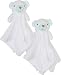 Bon Bebe Newborn Baby Huggybuddy Plush Security Blanket (2 Pack) Bear, Newborn