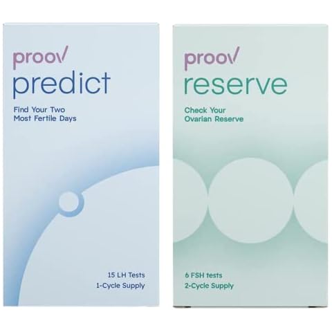 Check Ovarian Reserve and Predict Ovulation - Dual Fertility Bundle | Ovulation Test Strips to Predict The Fertile Window | at-Home Ovarian Reserve Test | Non-invasive Testing Cover