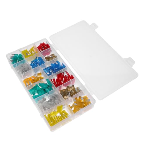 Kit de fusibles automotrices Unomor de aluminio, 220 piezas, fusibles mini para automóvil, RV y camiones miniatura 1