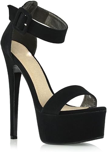 GLO GLAMP Womens Fancy And Stylish Pencil Heel Sandal for Womens And Girls Fashion Sandal Latest Style (black, 8) (B0CKRMD5VS) Amazon Price History, Amazon Price Tracker