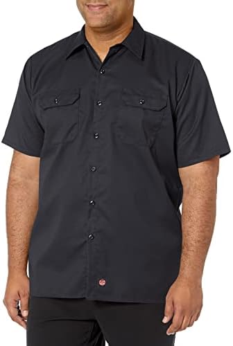 Red Kap Men's Standard Utility Uniform Shirt, Black, 4X-Large