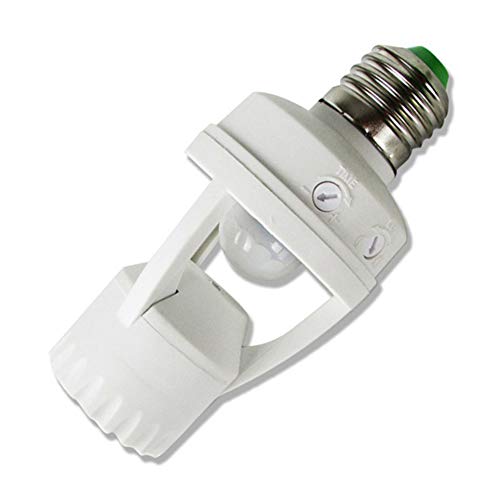 Preisvergleich Produktbild LNIMIKIY Lampenfassung Infrarot-Bewegungsmelder 360 Grad E27 einstellbar Schraubsensor Home Praktischer Schalter LED Licht Zubehör Halter Automatisch, Wie abgebildet, Free Size