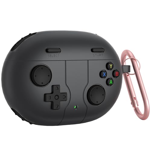 Custodia per Beats Studio Buds con portachiavi Game Player, custodia in morbido silicone per Beats Studio Buds, nero