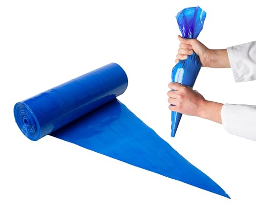 Bolsas pasteleras azules de 53 cm, 100 bolsas por paquete, resistentes