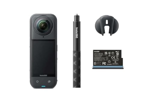 Image of Insta360 X5 Starter Bundle - Waterproof 8K 360 Action Camera, Leading Low Light, Invisible Selfie Stick Effect, Rugged & Replaceable Lens, 3-Hour Battery, Clear Audio, Stabilization