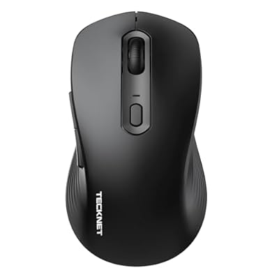TECKNET Bluetooth Mouse, [ USB + BT1 + BT2 ] Wi...