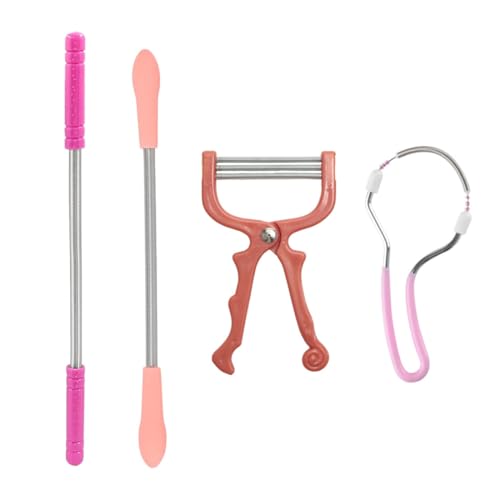 DOKRIN Epilatori 4 depilatori per il viso, depilazione delicata su labbro superiore, mento, guance e collo, adatti alle donne, strumenti di bellezza per la depilazione del viso (colori casuali)
