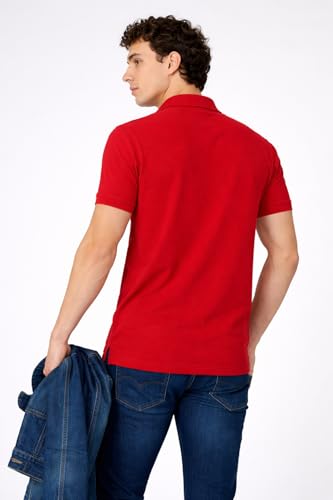 Image of Men's Cotton Polo T-Shirt | Solid Regular Fit Polo Neck T-Shirt | Half Sleeve Casual & Office Wear | Soft Breathable Summer T-Shirt for Men