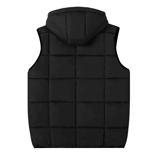 Image of MADHERO Men's Puffer Vest with Hood Water-Resistant Puffy Vests Outerwear Sleeveless Jacket
