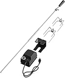SHINESTAR Universal Rotisserie Kit for Weber, Char-Broil, Dyna-Glo and Most Gas Grill, Includes Electric Motor with Bracket, Meat Forks, Spit Rod, Handle, 39 3/8-Inch