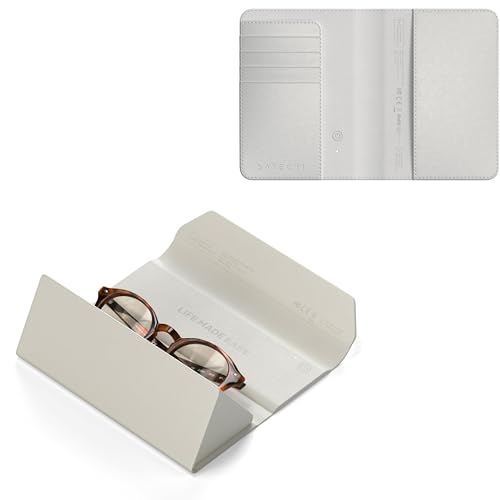 Etui pour lunettes FindAll et protege-passeport Satechi beige pour ne plus rien perdre
