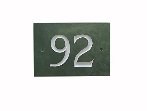 Green Slate House Number (1-99) (No 92)