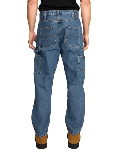 FULL BLUE Carpenter Denim Jeans, Relaxed Fit, Utility Pocket & Hammer Loop3