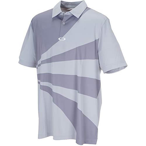 Oakley Men s Geometric Swing Polo, Fog Grey, L