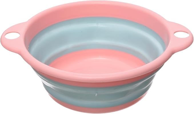 Collapsible Wash Basin Foldable Laundry Tub Household Round Washbasin Camping Basin Space Save Washtub Dish Washing Tub Portable Travel Basin Kitchen Sink Cat Dog Hanging Bathtub(Pack of 1)-image-20
