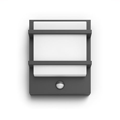 Philips MyGarden Petronia Applique murale d'extérieur LED avec détecteur de mouvement Anthracite 2700 K