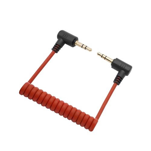 Image of 3.5mm TRS to TRS Patch Cable Microphone Adapter Cord Suitable for Canon, Nikon, Sony Cameras Compatible with Rode VideoMicro, Wireless GO II, DJI Mic 2, Movo, Comica, Boya, External Mics, DSLR Mic