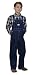 West End Blues Big Boys Kids Soft Washed Denim Bib Overall (Blue 7)