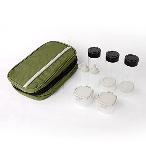 E EASTSTORM Camping Küchenhelfer Set mit Wasserdichter Tasche für Camping Kochgeschirr,Camping Geschirr,Klein und Tragbar,Geeignet für Outdoor,Wandern, Bergsteigen,Camping Set für Rucksäcke Cover