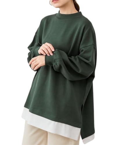 綿100％裏起毛スウェットロング丈ビッグパーカー