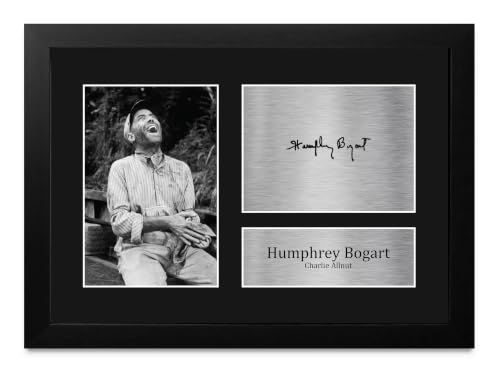 Humphrey Bogart foto enmarcada para decorar tu salon de cine en casa con estilo retro