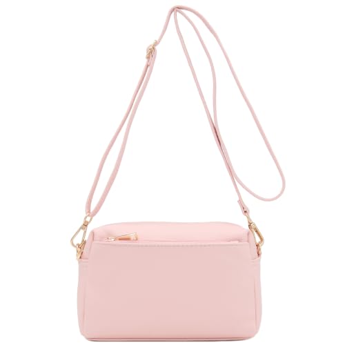 Image of FashionPuzzle Triple Zip Small Crossbody Bag