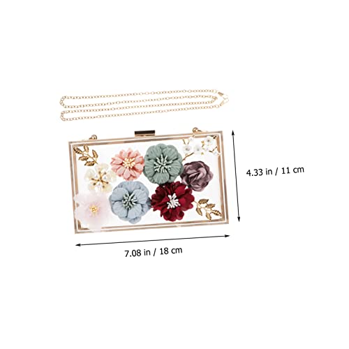 Pochette de soirée fleurie pour mariage et cérémonies chic