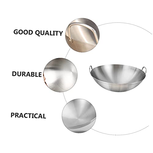 Wok doble mango acero inoxidable Luxshiny 1.7 lb miniatura 5