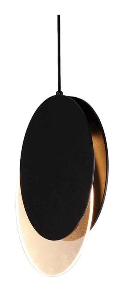 Lustre simple moderne noir et blanc pour plafonnier de salon Loft V-intage