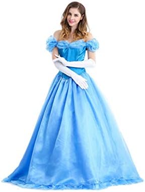 Women's Classic Beauty Fairytale Princess Long Dress Gown Cinderella Party Performance Costume