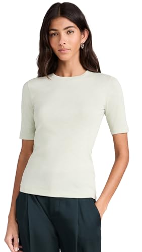 Image of Vince Women's Elbow Sleeve Crew Neck Top
